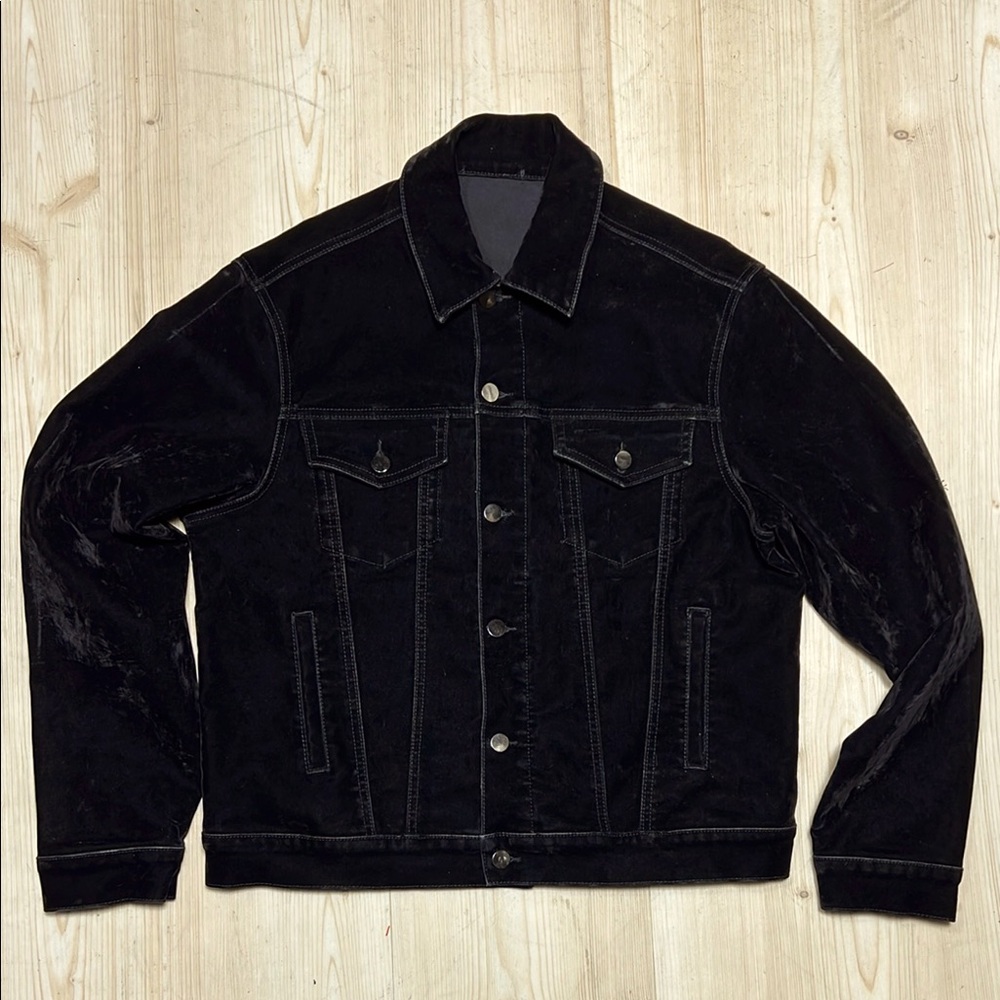 Hondo Huntley Curated Black Velvet Trucker Jacket